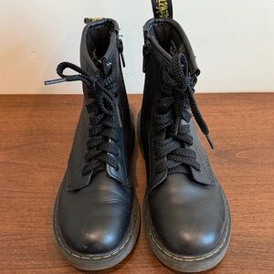 Dr. Martens Black Lace-Up Kids Boots